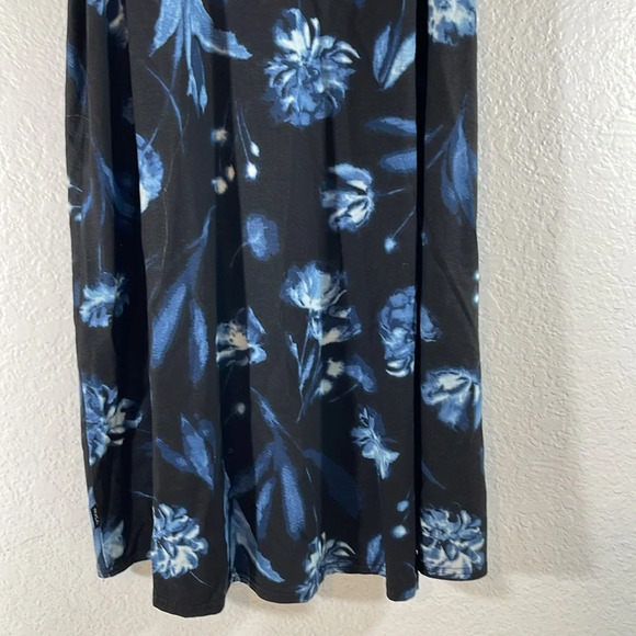 RVCA Baby Doll Blue Floral Sleeveless Shunter Mini Tank Dress Size Small NEW - Picture 7 of 10